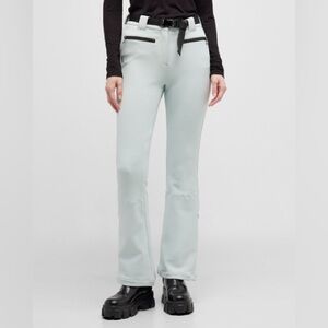 Erin Snow Elle Slim-Fit Ski Pants size 6 Bootcut Flare Size Luxury Alpine mist